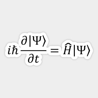 Schrodinger Equation - Quantum Mechanics And Science Sticker